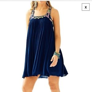 Lilly Pulitzer Lorna Embroidered Trapeze Dress